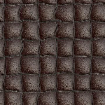 Seamless quilting leather pattern Stock Illustration