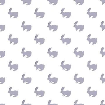 Seamless rabbit pattern creating animal background texture イラスト素材