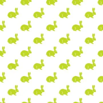 Seamless rabbit pattern. Stock Illustration