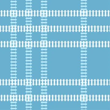 Seamless railroad background Illustrazione stock