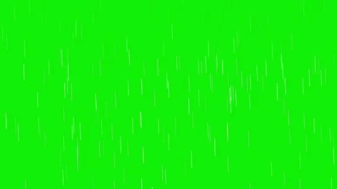 Seamless rain animation on chroma key green screen background featuring smooth Stock Footage 337047669