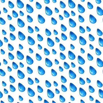 Seamless rain pattern. Stylish colorful texture Stock Illustration