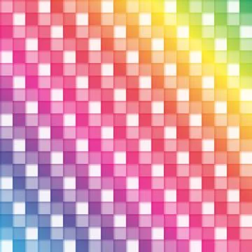 Seamless rainbow squared pattern Stock Illustration