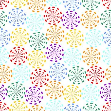 Seamless rainbow star background Stock Illustration