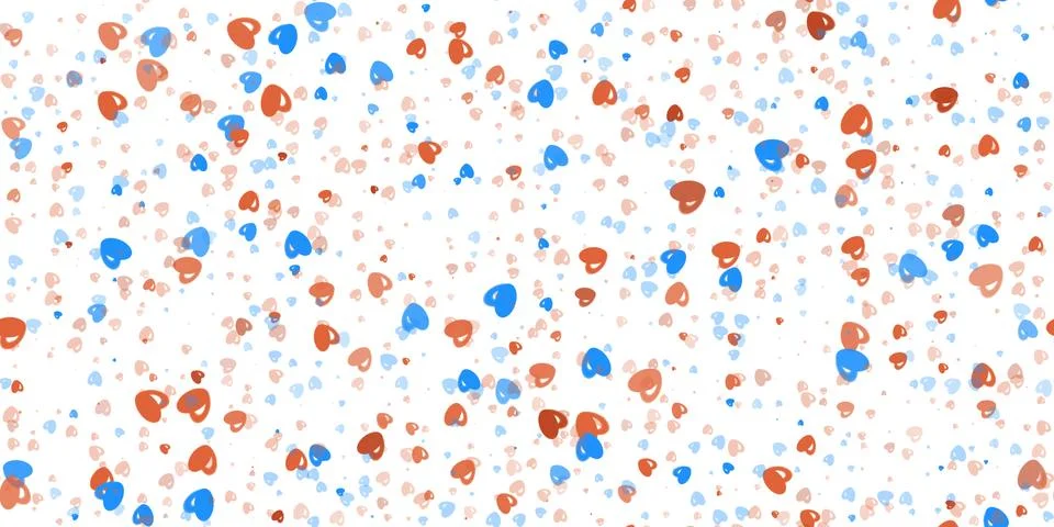 Seamless Random Hearts Pattern Background Texture Stock Photos