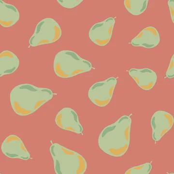Seamless random pattern with pale blue pearl elements. Pink background. Food  イラスト素材