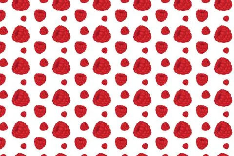 Seamless Raspberry Pattern Illustration. Illustrazione stock