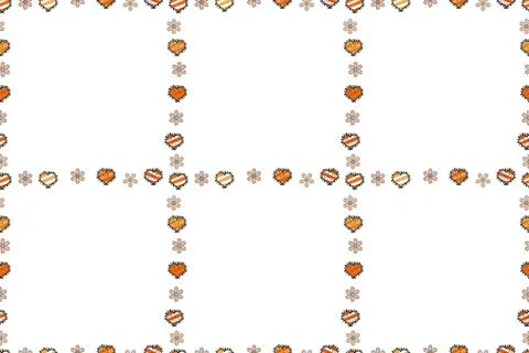 Seamless. Raster Background seamless pattern with hand drawn Frame doodle. Doodl Illustrazione stock