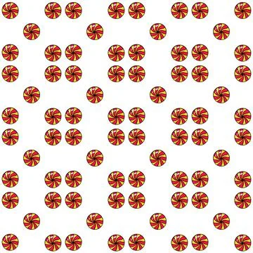 Seamless raster pattern candy lollipop in a round shape of different color on a Stock Illustration