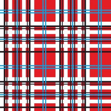 Seamless rectangle pattern for fabric, kilts, skirts, plaids. Tartan . - vector Illustrazione stock