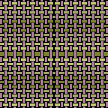 Seamless rectangles pattern green violet black Stock Illustration