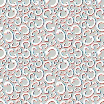 Seamless recycle background. Vector pattern Stock Illustration