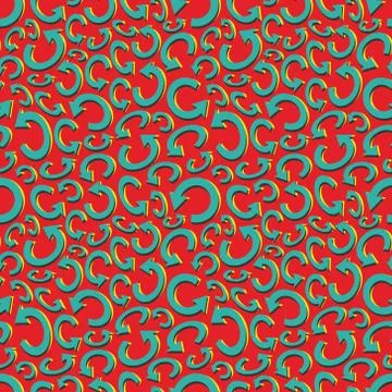 Seamless recycle background. Vector pattern Stock Illustration