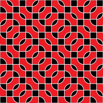 Seamless red and black pattern Stock Illustration