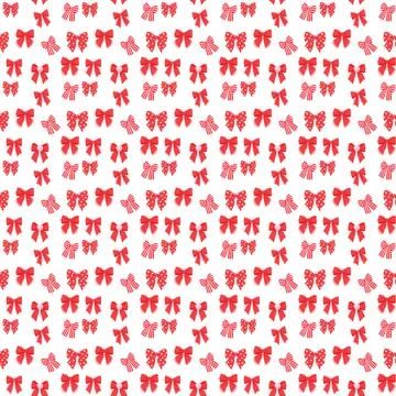 Seamless Red and Pink Bow Pattern Stock Illustration