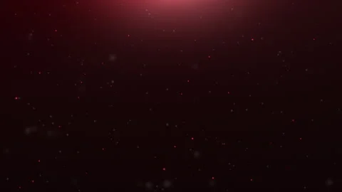 Seamless Red Bokeh Particles and Top Light Rays Background Stock Footage 343880240