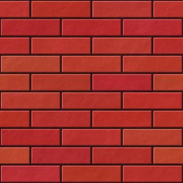 Seamless red brick wall pattern Stock Illustration