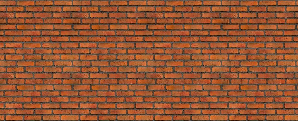 Seamless red brick wall pattern or texture Stock Photos