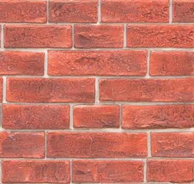 Seamless Red Brick Wall Texture Stock Photos