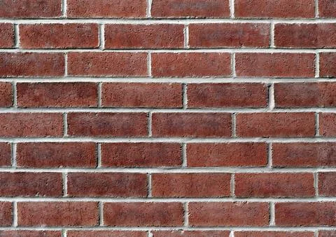 Seamless Red Brick Wall Texture Background Stock Photos