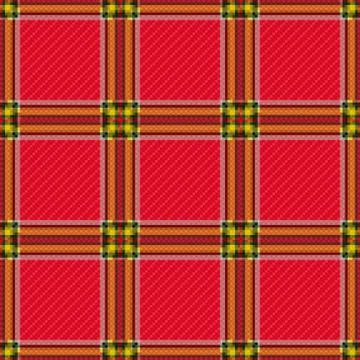 Seamless red checkered pattern イラスト素材