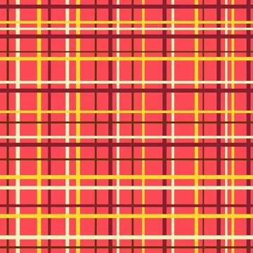 Seamless red checkered pattern. Stock Illustration