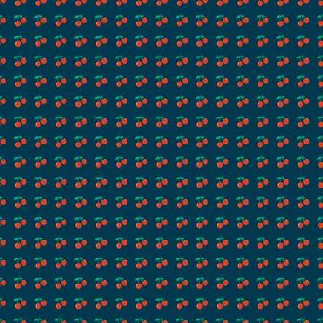 Seamless red cherry pattern design, flat cherry pattern template wrapping pap Stock Photos