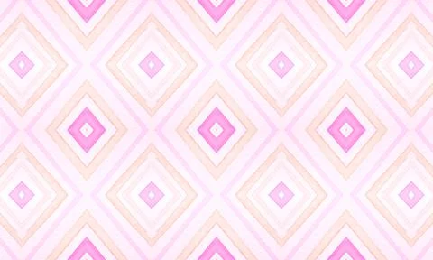 Seamless Red Diamond Background. Cute Square Stock Illustration
