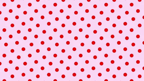 Seamless red dot pattern geometric patterns video motion background Stock Footage 336161818