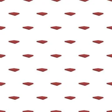 Seamless red flooring tile pattern repeating background Illustrazione stock