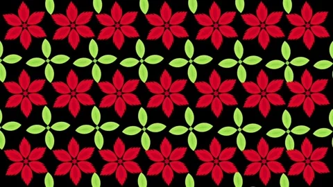 Seamless red flower Stock-Footage 304399654
