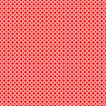 Seamless Red Geometric Circle Pattern Vibrant Crimson and Coral Polka Dot Ri Stock Illustration