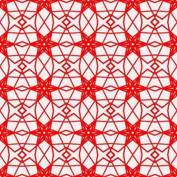 Seamless red geometric line pattern background イラスト素材