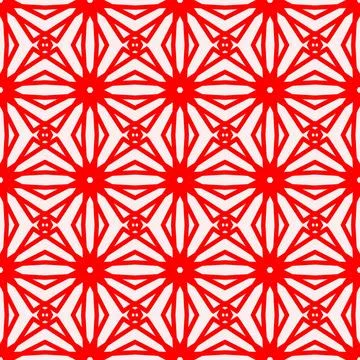 Seamless red geometric line pattern background Illustrazione stock