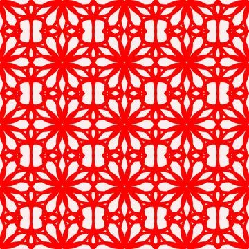 Seamless red geometric line pattern background Stock Illustration