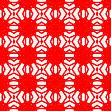 Seamless red geometric line pattern background Stock Illustration