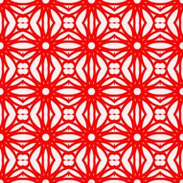 Seamless red geometric line pattern background イラスト素材