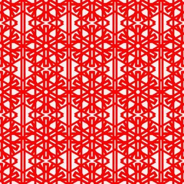 Seamless red geometric line pattern background Illustrazione stock