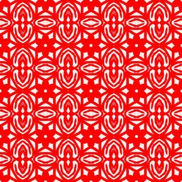 Seamless red geometric line pattern background イラスト素材