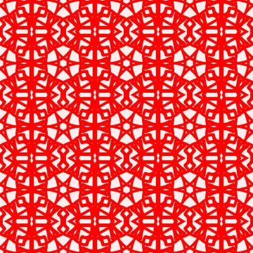 Seamless red geometric line pattern background Stock Illustration