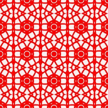 Seamless red geometric line pattern background イラスト素材