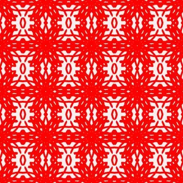 Seamless red geometric line pattern background Stock Illustration