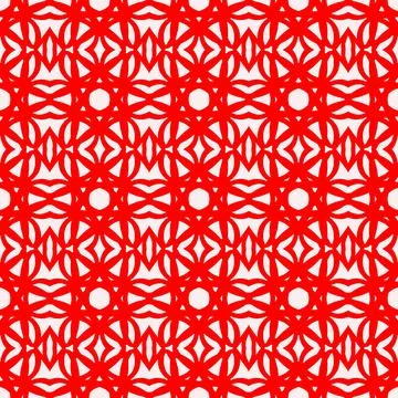Seamless red geometric line pattern background Stock Illustration