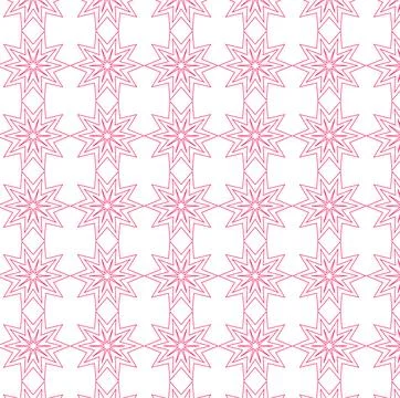 Seamless Red Geometric Tile Vector Pattern for Modern Wallpaper, Background.. Stock Illustration