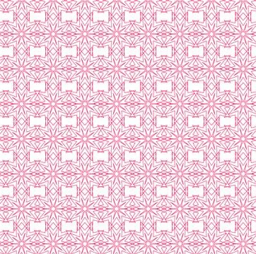 Seamless Red Geometric Tile Vector Pattern for Modern Wallpaper, Background.. Illustrazione stock