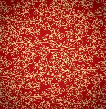 Seamless Red-Gold Pattern background Seamless Red-Gold Pattern texture bac... Stock Photos