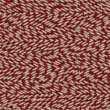 Seamless red grey gingham texture. Woven linen cotton dyed effect background Stock Illustration