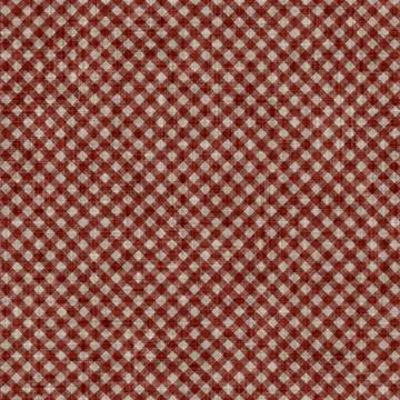 Seamless red grey gingham texture. Woven linen cotton dyed effect background Foto stock