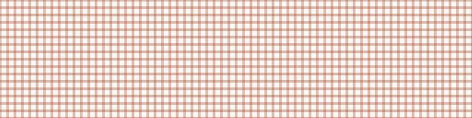 Seamless red grey vector geometric gingham border pattern. Mid century modern Stock Illustration