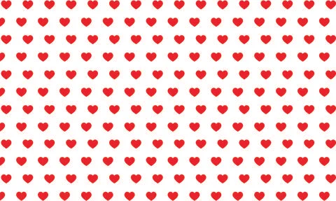 Seamless red heart pattern, love icon 스톡 일러스트